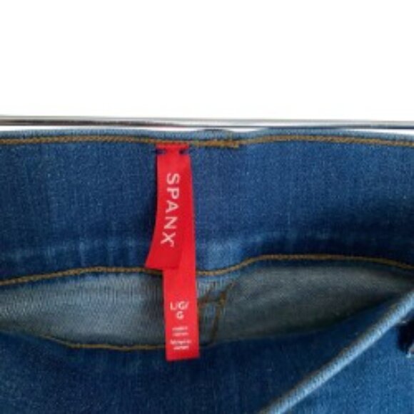Spanx Flare Jeans in Vintage Indigo Large Tall - Picture 2 of 4